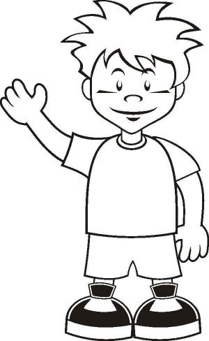 Erkek Çocuk boyama sayfası,  coloring page, Merhaba oğlum De, 