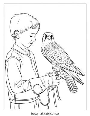 Erkek boyama sayfası – boyama çalışması, yaratıcılığı geliştirir