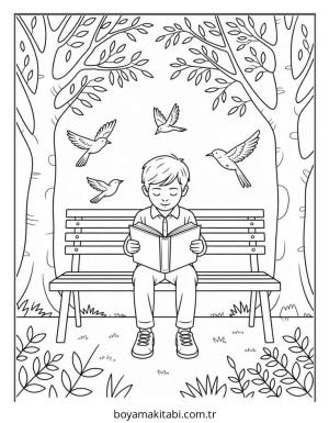 Erkek boyama sayfası – boyama çalışması, yaratıcılığı geliştirir