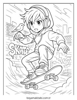 Erkek boyama sayfası – yaratıcılık, eğlenceli etkinlik