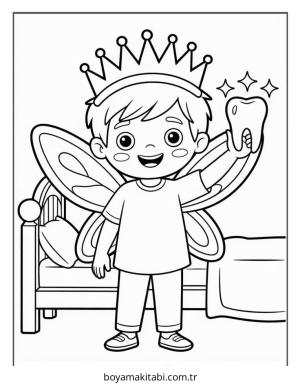 Erkek boyama sayfası – okul öncesi, evde etkinlik