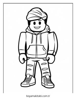 Erkek boyama sayfası – eğlenceli etkinlik, el becerilerini geliştirir