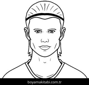 Erling Haaland boyama sayfası – eğlenceli etkinlik, el becerilerini geliştirir