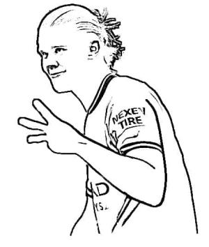 Erling Haaland boyama sayfası,  coloring page, Ücretsiz Erling Haaland, 