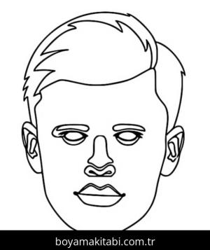 Erling Haaland boyama sayfası – PDF indir, sevimli karakter