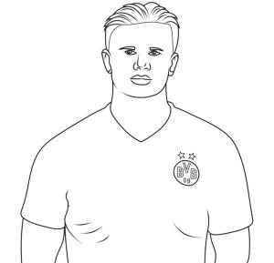 Erling Haaland boyama sayfası,  coloring page, Genç Erling Haaland, 