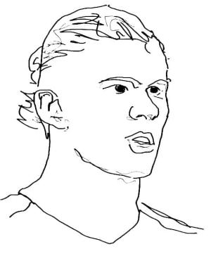 Erling Haaland boyama sayfası,  coloring page, Erling Haaland ücretsiz resim, 