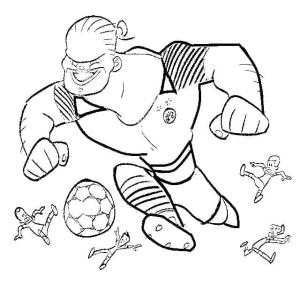 Erling Haaland boyama sayfası,  coloring page, Komik Erling Haaland, 