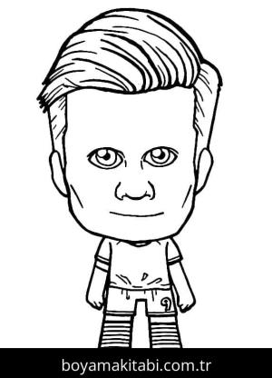 Erling Haaland boyama sayfası – çocuk aktivitesi, PDF indir