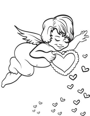 Eros boyama sayfası,  coloring page, Mükemmel aşk Tanrısı, 