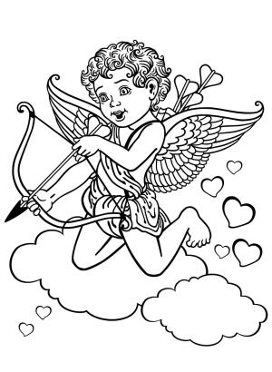 Eros boyama sayfası,  coloring page, Temel aşk Tanrısı, 