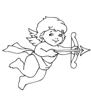 Eros boyama sayfası,  coloring page, Müthiş Aşk Tanrısı, 