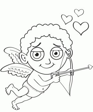 Eros boyama sayfası,  coloring page, Büyük aşk Tanrısı, 