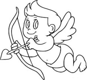 Eros boyama sayfası,  coloring page, Küçük aşk Tanrısı, 