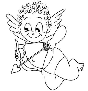 Eros boyama sayfası,  coloring page, Normal Aşk Tanrısı, 