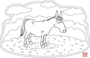 Eşek boyama sayfası, Donkeys coloring page, , donkeys donkey 