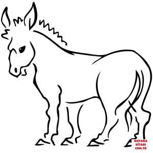 Eşek boyama sayfası, Donkeys coloring page, , donkeys donkey 