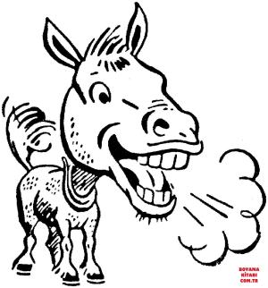 Eşek boyama sayfası, Donkeys coloring page, , donkeys donkey 