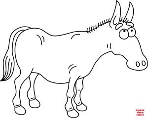 Eşek boyama sayfası, Donkeys coloring page, , donkeys funny donkey 