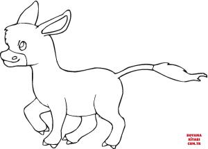 Eşek boyama sayfası, Donkeys coloring page, , donkeys donkey baby 