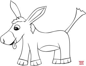 Eşek boyama sayfası, Donkeys coloring page, , donkeys cartoon donkey 