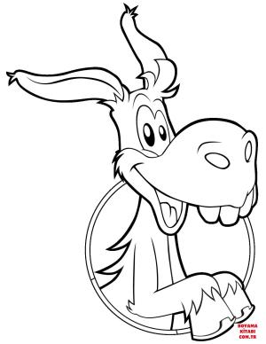 Eşek boyama sayfası, Donkeys coloring page, , donkeys cute cartoon donkey 