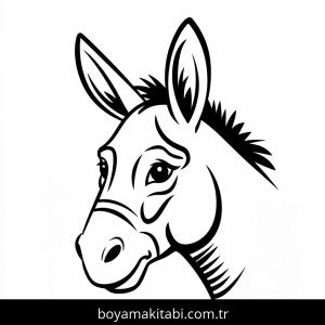 Eşekler boyama sayfası – evde etkinlik, ücretsiz yazdır