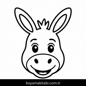 Eşekler boyama sayfası – eğitici aktivite, yaratıcılık