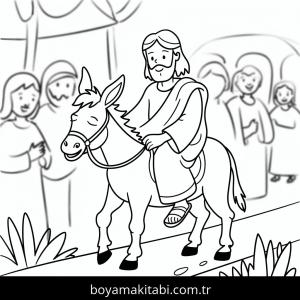 Eşekler boyama sayfası – yaratıcılık, eğlenceli etkinlik