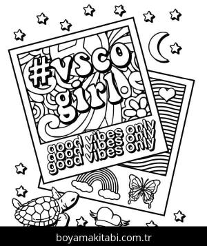 Estetik Boyama Sayfaları