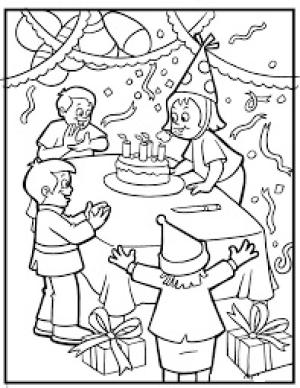 Etkinlikleri boyama sayfası,  coloring page, Etkinlik Doğum Günün Kutlu Olsun, 