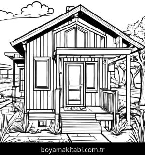 Evler boyama sayfası,  coloring page, , 