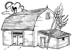 Evler boyama sayfası,  coloring page, Country Ahşap Ev, 