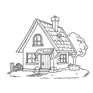 Evler boyama sayfası,  coloring page, Evler 2, 