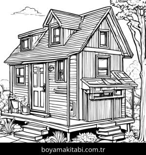 Evler boyama sayfası,  coloring page, , 