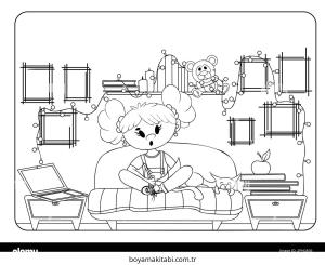 Evler boyama sayfası – evde etkinlik, ücretsiz yazdır