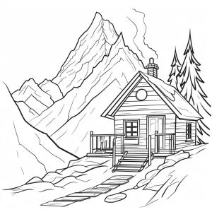 Evler boyama sayfası,  coloring page, Evler 4, 