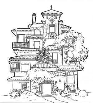 Evler boyama sayfası,  coloring page, Madrigal Evi Encanto, 