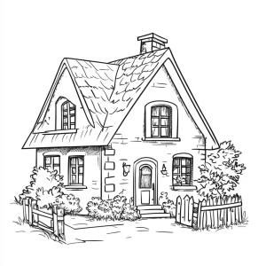 Evler boyama sayfası,  coloring page, Evler 3, 