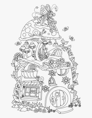 Evler boyama sayfası,  coloring page, Peri Evi, 