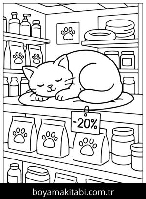 Evcil Hayvan Dükkanı boyama sayfası,  coloring page, , Pets Store Image