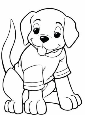 Evcil Hayvanlar boyama sayfası,  coloring page, Yazdırılabilir Köpek, 