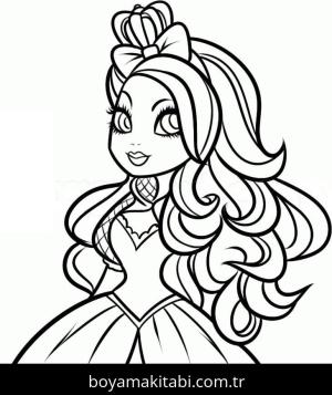 Ever After High boyama sayfası – kolay boyama, eğitici aktivite