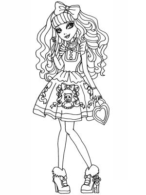 Ever After High boyama sayfası,  coloring page, Sarışın Kilitler, 