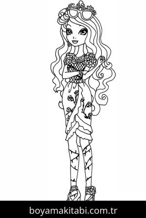 Ever After High boyama sayfası – okul öncesi, evde etkinlik