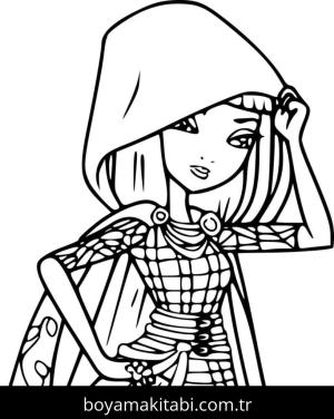 Ever After High boyama sayfası – sanatsal çalışma, çocuklar için