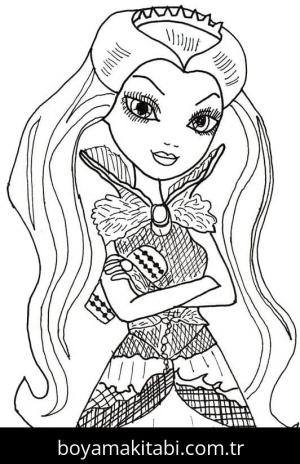 Ever After High boyama sayfası – ücretsiz yazdır, boyama etkinliği