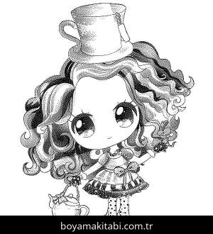 Ever After High boyama sayfası – PDF indir, sevimli karakter