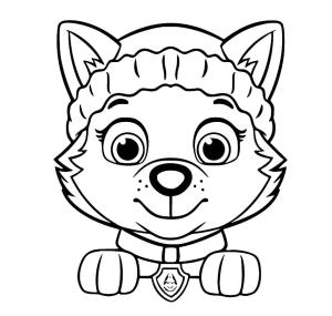 Everest Paw Patrol boyama sayfası,  coloring page, Ücretsiz Everest Paw Patrol resmi, 