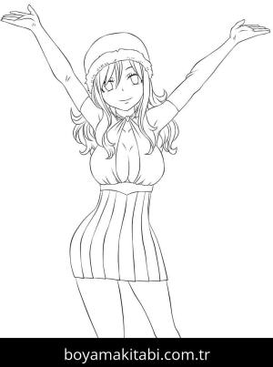 Fairy Tail boyama sayfası – yaratıcılığı geliştirir, keyifli zaman